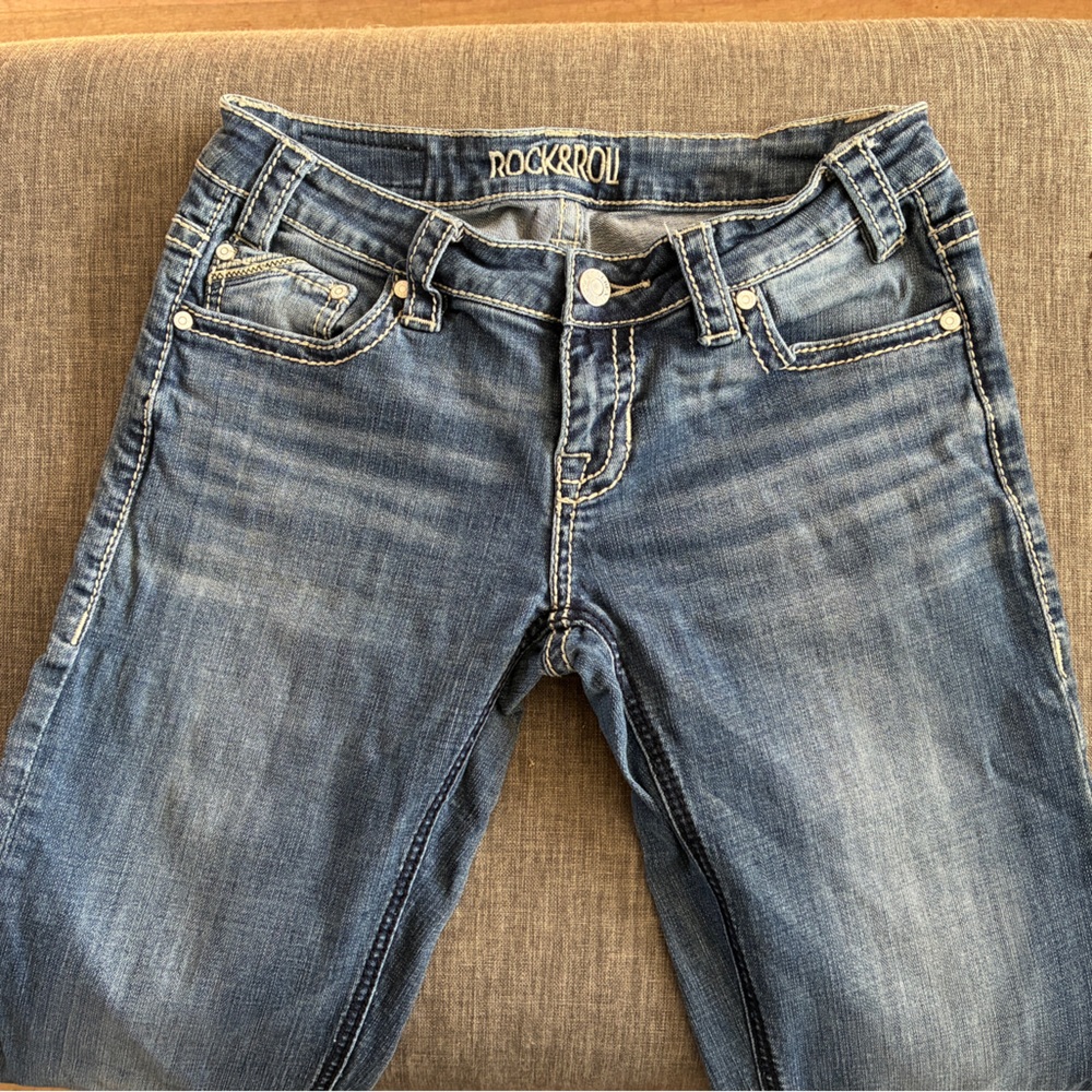 Rock & Roll Cowgirl Blue Boot Cut Jeans